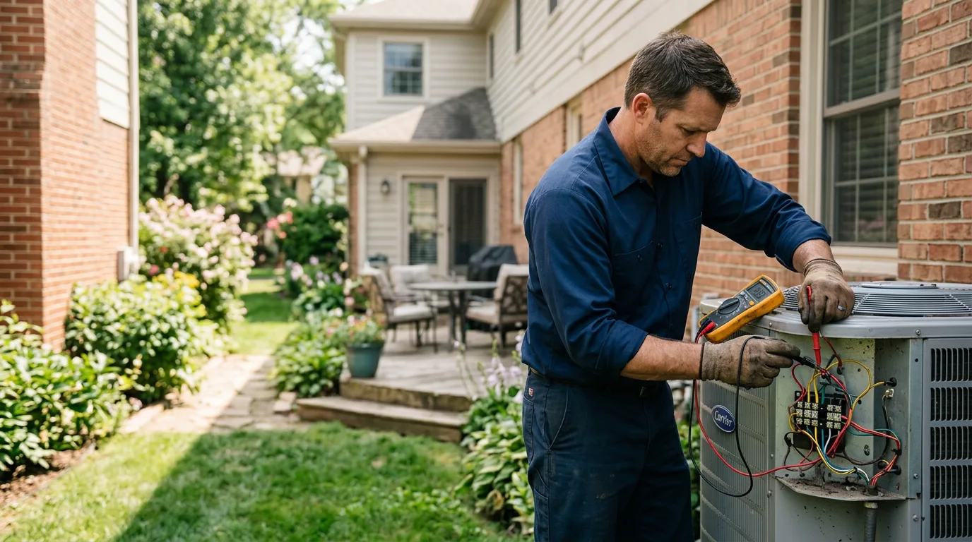 HVAC technician working near Culdesac, ID